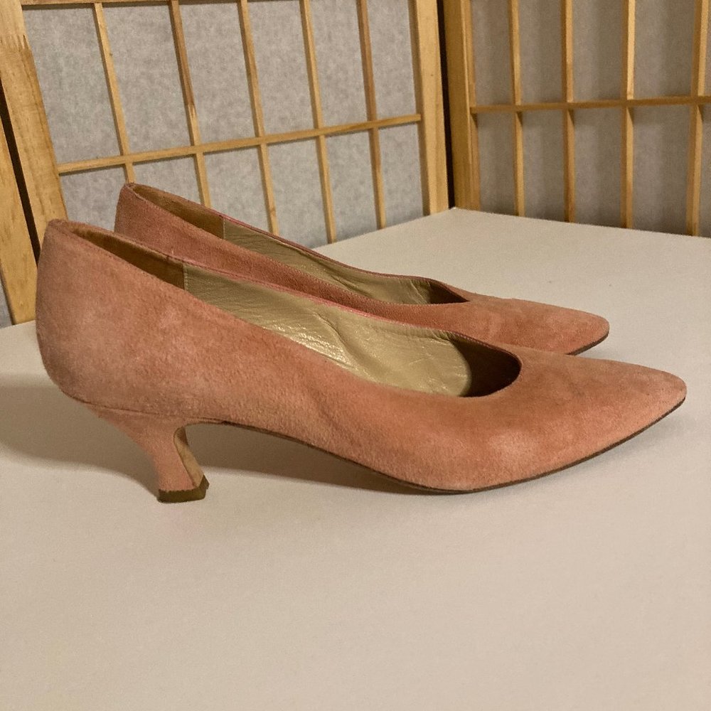 Rose Suede Heels